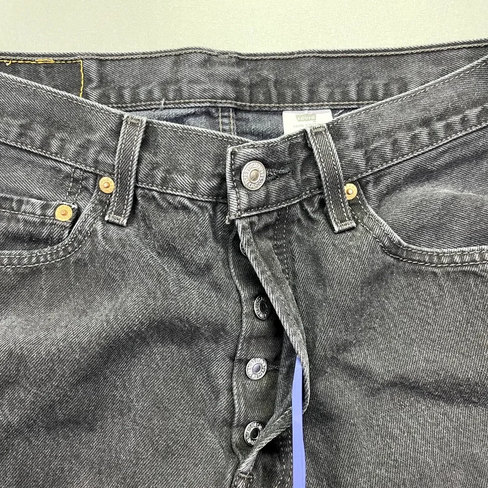 Vintage Levis Jeans Mens Tag 34 (Fit 30) Brown Denim 501 Button Fly Straight Leg